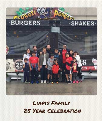 Liapis family, 25 year anniversary